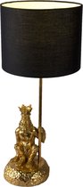 Tafellamp - Lamp - Tafellamp Slaapkamer - Tafellamp industrieel - Tafellampen - Goud - 45 cm hoog
