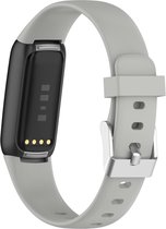 YONO Siliconen Bandje geschikt voor Fitbit Luxe - Grijs - Small