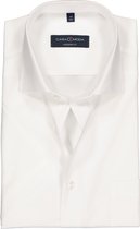 CASA MODA modern fit overhemd - korte mouw - wit - Strijkvriendelijk - Boordmaat: 42