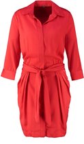 Guess soepel gevoerd rood blouse jurkje 3/4 mouw - valt kleiner - Maat L