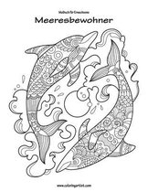 Malbuch fur Erwachsene - Meeresbewohner 1