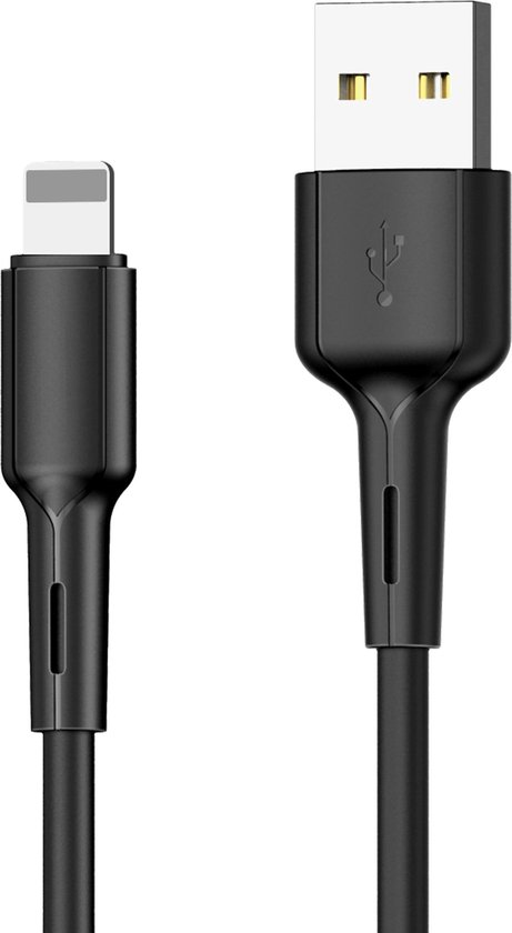30CM Korte Oplaadkabel - Geschikt voor iPhone - Oplader Kabel USB Kort - 30 Centimeter - Versterkt - Flexibele USB-A Snoer - Phreeze