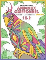 Animaux Griffonnés- Livre de coloriage pour enfants Animaux griffonnés 1 & 2
