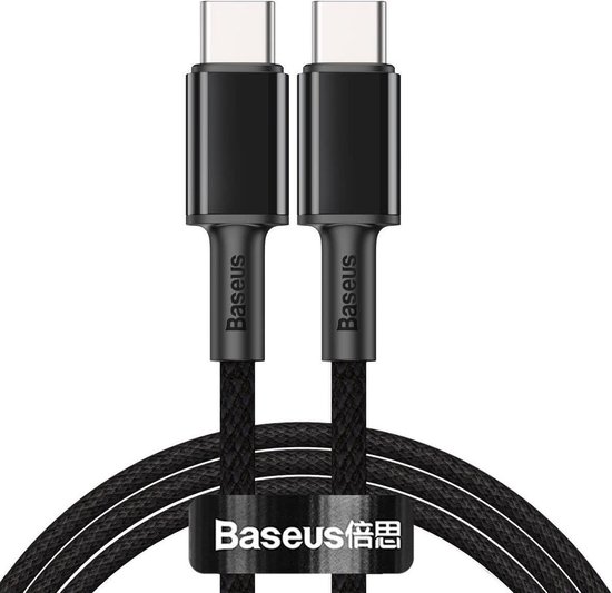 Baseus 100W USB-C Black Edition 2m gewoven
