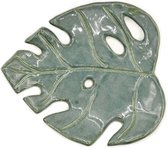 Keramische Zeepschaal | Duurzaam Cadeau | Handmade | Plastic-Free Soap Holder | Ceramic Soap Dish | Monstera Shape