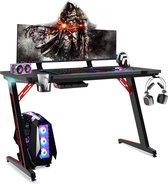 Bureau | Gamingbureau | Gaming | Bureau voor gamers | Bureautafel voor volwassenen | Bureautafel voor computers | ‎B08LDNHJW3 |