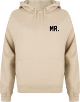 MR & MRS couple hoodies beige (MR- maat XL) | Matching hoodies | Koppel hoodies