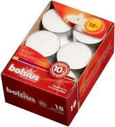 Bougie chauffe-plat Bolsius maxi 10 heures 18 pcs