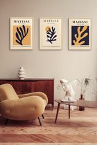 Fotowand Matisse - Abstracte Kunst Prints - Poster Set van 3 - 50x70 cm - Bloemen - Cut Outs - Art