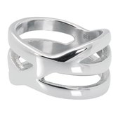 iXXXi jewelry single ring Naomi zilverkleurig staal - Maat 21