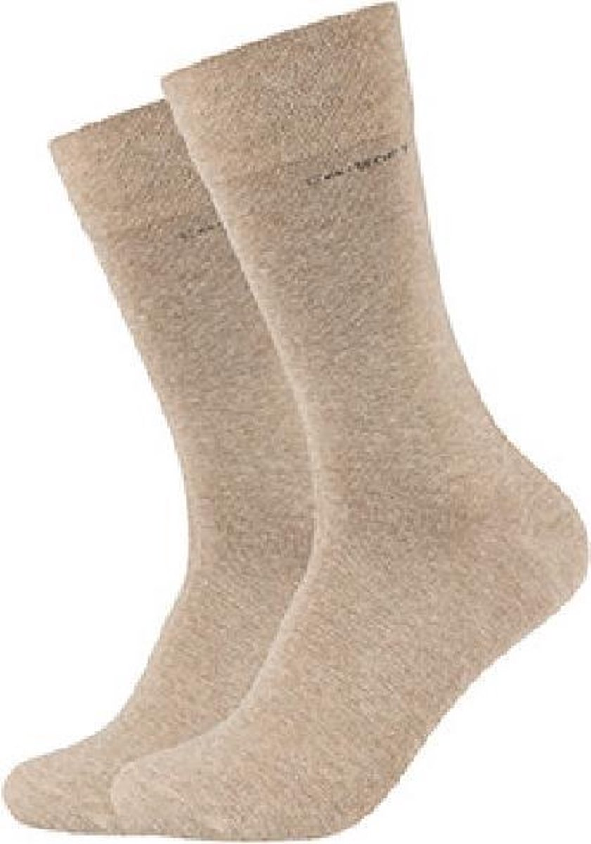 Camano Ca-Soft Sokken unisex 2 PACK 39-42 Beige Naadloos en zonder knellende elastiek