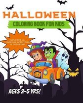 Halloween Kids Coloring Book; Kids 2-5 years; Learning Activities