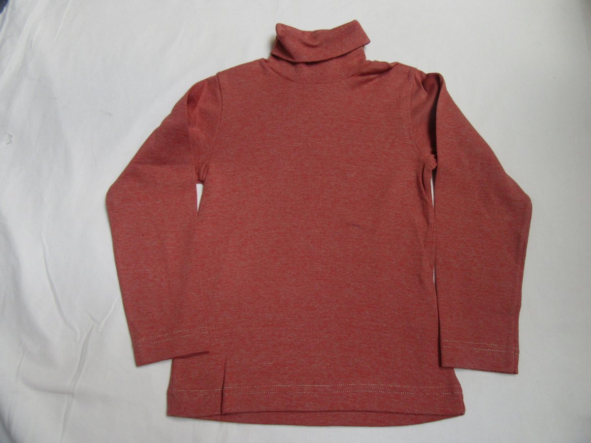 petit bateau , trui , coltrui, sous pull , streepje rood, 6 jaar