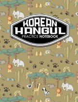 Korean Hangul Practice Notebook