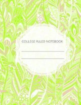 College Ruled Notebook