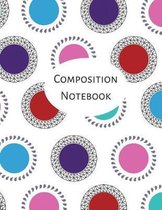 Composition Book: Multi Polka Dot, 8.5: x 11