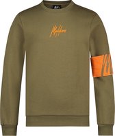 Malelions Junior Captain Crewneck - Army/Orange