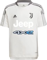 adidas Sportshirt - Maat 140  - Unisex - Wit - Zwart - Grijs