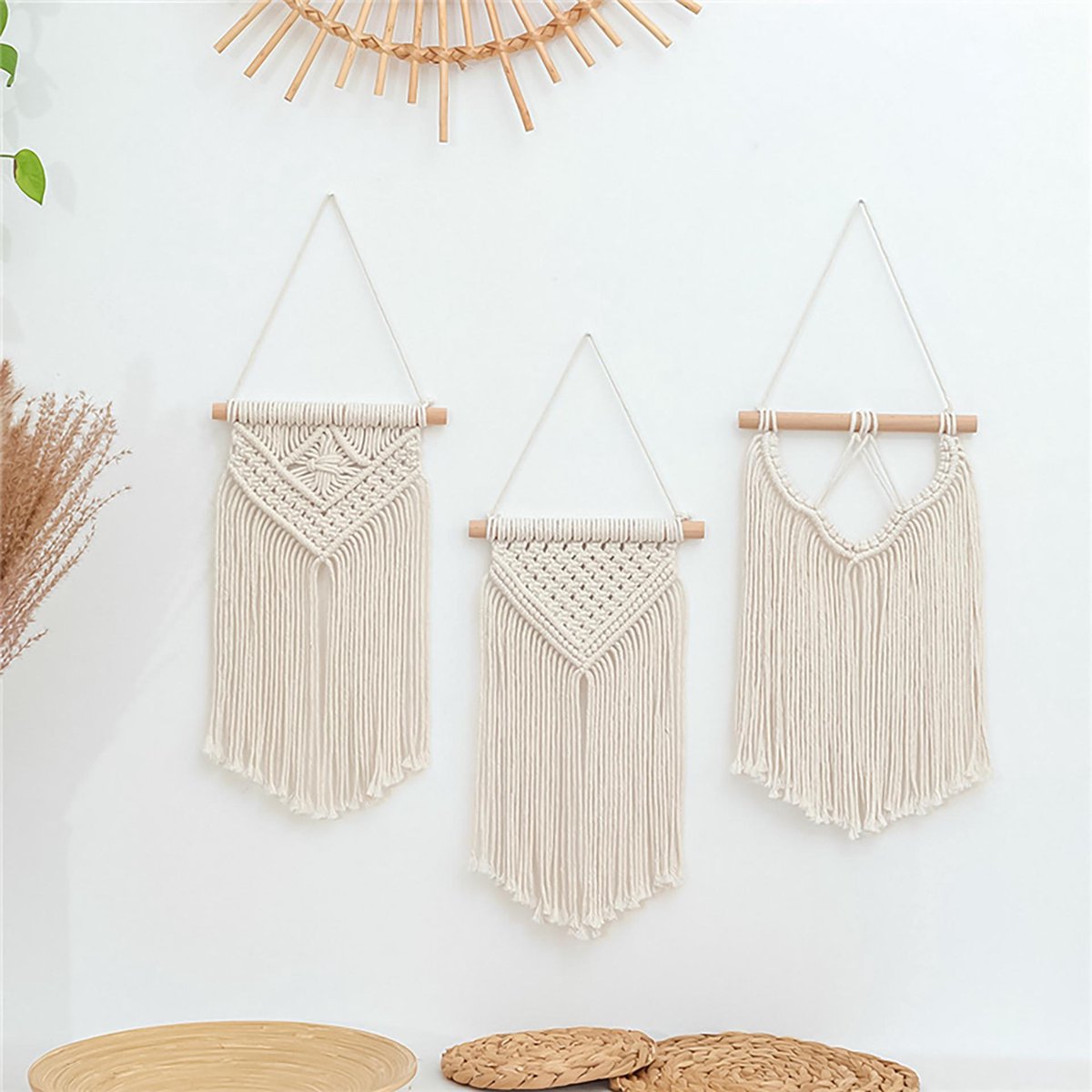 Gevlochten wandkleed macrame – Life Deco