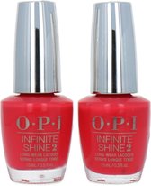 O.P.I Infinite Shine Nagellak - Cajun Shrimp (set van 2)
