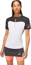 ASICS Fujitrail Shirt Dames - sportshirts - grijs - maat S