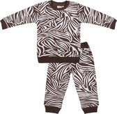 Little Indians pyjama zebra katoen zwart/ wit - maat 9-12 maanden - zomerpyjama/ winterpyjama - junior - kids - baby - dreumes - peuter - slapen - bedtijd - zebraprint - Kidswear -