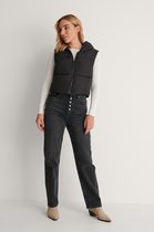 NA-KD Short Padded Dames Vest - Maat 38