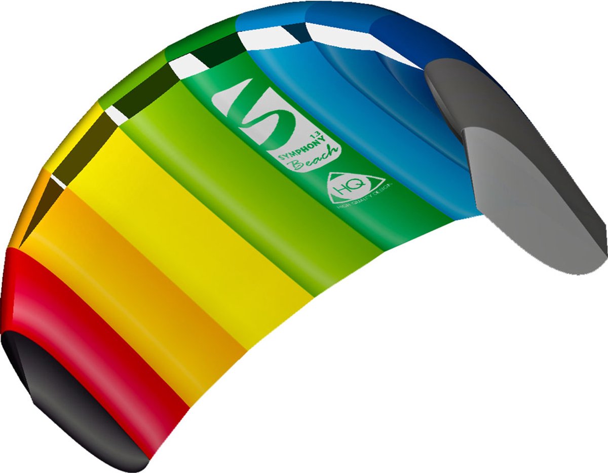 HQ Tweelijns Matrasvlieger Symphony Beach 1.3 Rainbow Spanwijdte 1300 mm Geschikt voor windsterkte 2 - 6 bft