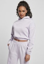 Urban Classics Crop Hoodie -M- Short Oversized Sweat Paars