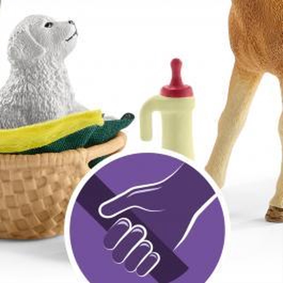 schleich HORSE CLUB Speelfigurenset - Sarah Zorgt voor de Jonge Dieren - Kinderspeelgoed voor Jongens en Meisjes - 5 tot 12 jaar - 9 Onderdelen - 42432 — afbeelding 14