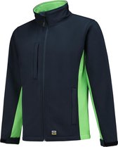 Tricorp Softshell Bicolor 402002 - Mannen - Navy/Lime - XL