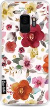 Casetastic Samsung Galaxy S9 Hoesje - Softcover Hoesje met Design - Flowers Multi Print