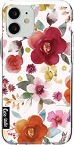 Casetastic Apple iPhone 12 Mini Hoesje - Softcover Hoesje met Design - Flowers Multi Print