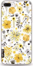 Casetastic Apple iPhone 7 Plus / iPhone 8 Plus Hoesje - Softcover Hoesje met Design - Flowers Yellow Print