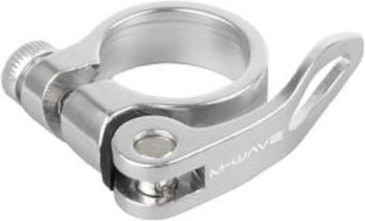 Mirage Zadelpenklem met snelspanner - 34.9mm - Zilver - Lichtgewicht aluminium
