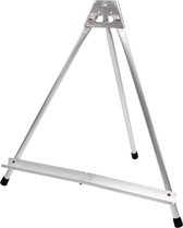 Tafellezel - Zinaps tafel ezel, aluminium, zilver, 1 stuk, display ezel, beeldhouder voor brancard frame, canvas, school en kiga (WK 02128)