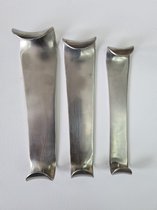 Belux Surgical /SET Van 3  Roux wondhaak RVS size 17 , 16 , 14 cm