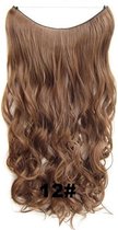 Wire hair extensions wavy bruin - 12#