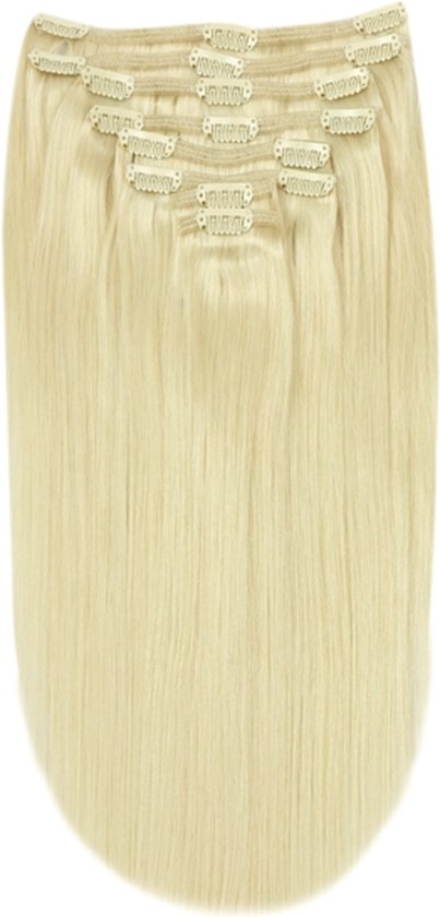 Remy Human Hair extensions Double Weft straight 24 - blond 60#