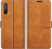 Coverup Deluxe Book Case Geschikt voor OnePlus Nord CE Hoesje - Bruin