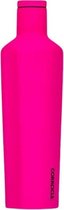 Corkcicle Canteen 750ml - Neon Lights Neon Pink Roestvrijstaal - 25oz. Waterfles en Thermosfles - 3wandig - 25uur koud en 12uur warm - BPA vrij - grote opening voor ijsklontjes