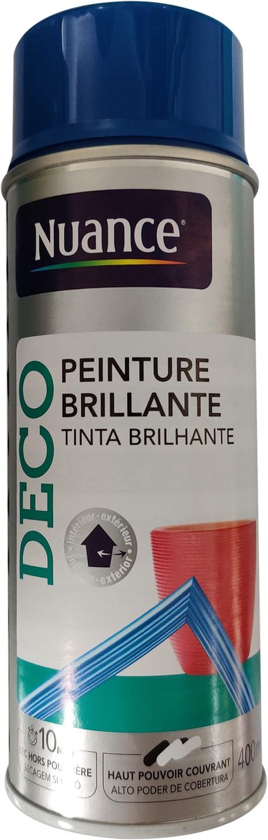 Nuance Sneldrogende Spuitlak - Spuitverf - Voor interieur & exterieur - Gentiaanblauw - RAL 5010 - Glans
