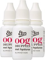 Etos Oogdruppels - hyaluron - 3 x10 ml (30ml)