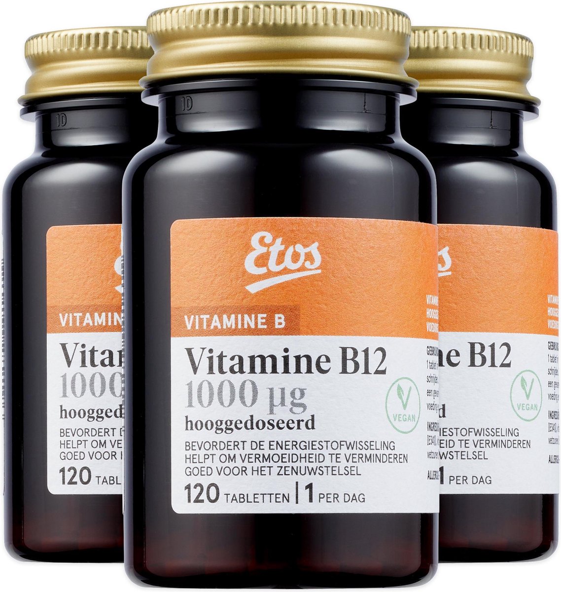 Bereid De daadwerkelijke accent Etos Vitamine B12 - 360 tabletten - (3 x120) | bol.com