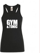Sporttop- Tanktop- Sol-NRG sportswear- zwart- Gym & tonic-XL