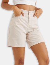 Artefit Shorts Dames – Waterafstotende Korte Broek – met Zakken - S - Beige