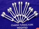 Stemvorken Chakra serie - 65 - Aluminium - Fluweel - S