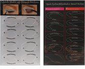 DW4Trading® Eyeliner en oogschaduw sjablonen 32 sets