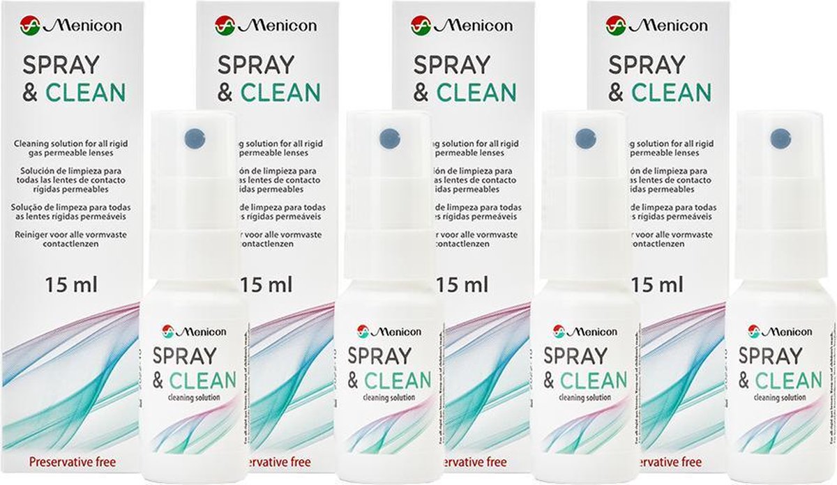 Menicon Spray & Clean | 4x 15ml