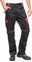Avacore - Pantalon de Travail - Zwart avec Rouge - Taille 58 (108-113)